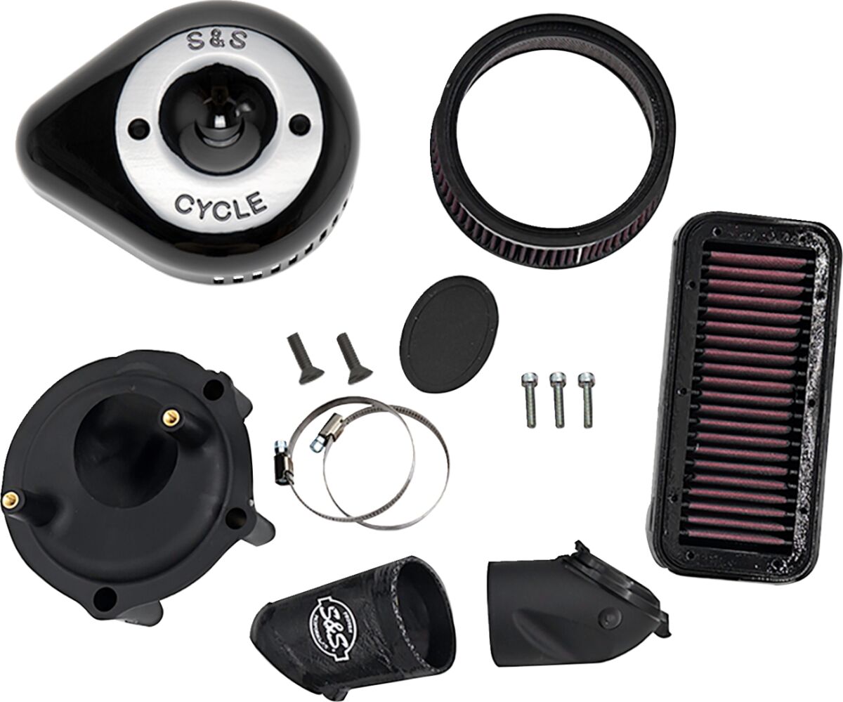 Stealth Air Cleaner Kit with Cover - Black - Indian