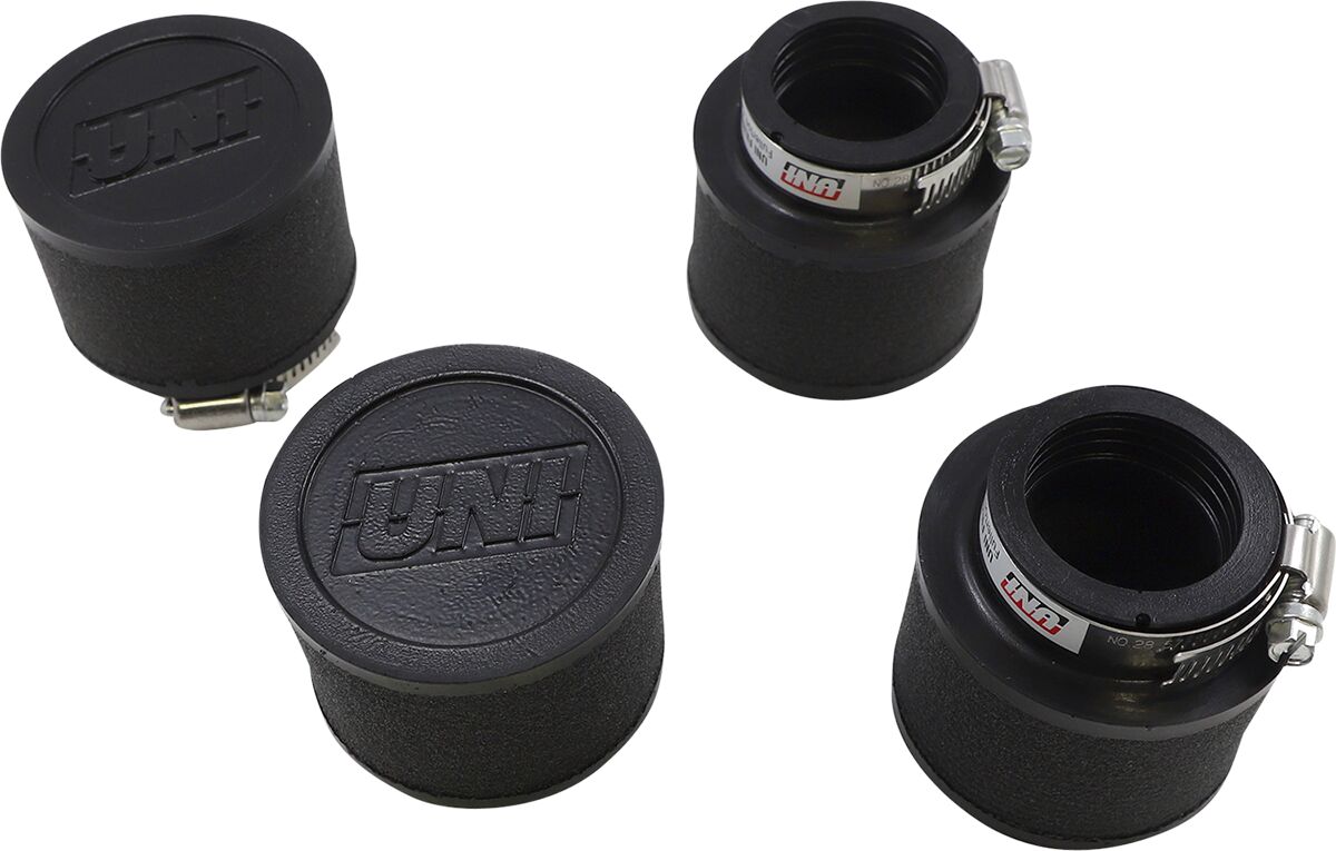 Suure läbilaskega klambriga kinnitatav pod-filtri komplekt, sirge, must, 4-PK