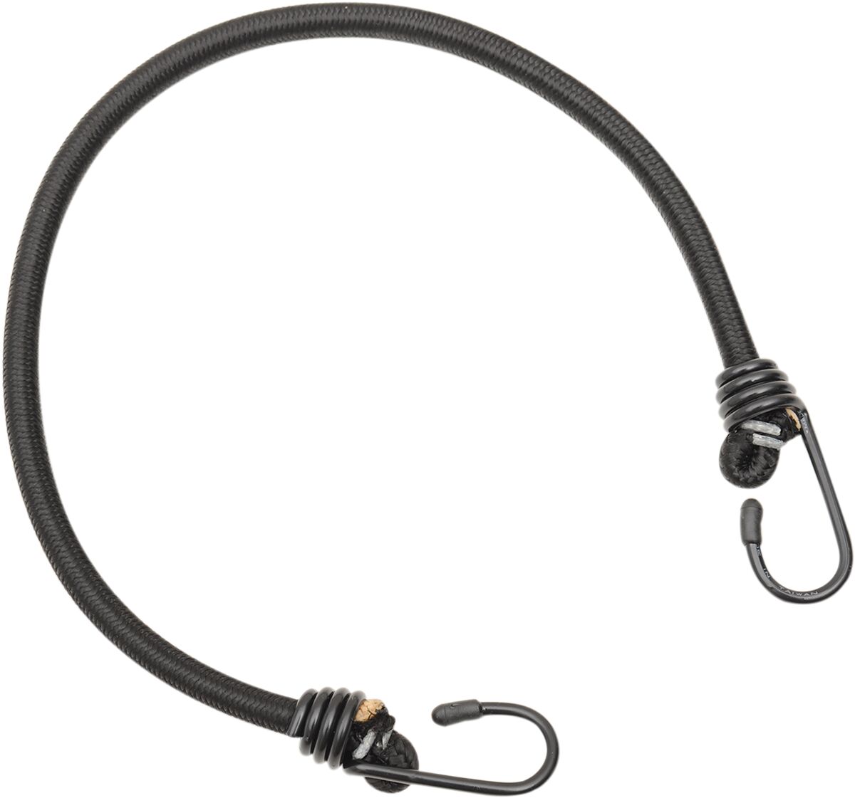 Kummipael 2 konksuga, 24", must