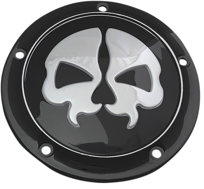 COVER DERBY SPLIT SKULL 5-HOLE BLACK