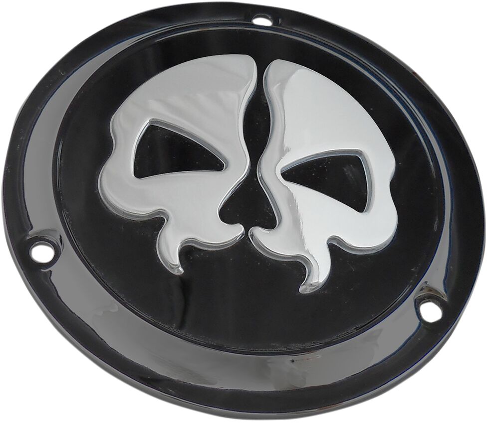 COVER DERBY SPLIT SKULL 3-HOLE BLACK