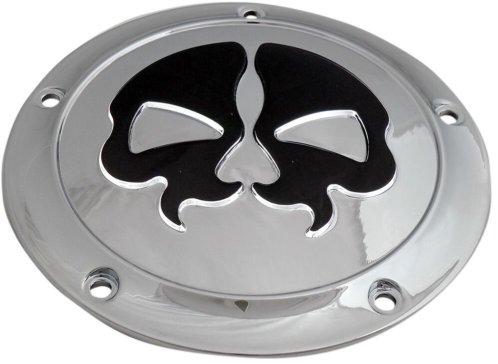 COVER DERBY SPLIT SKULL 5-HOLE CHROME