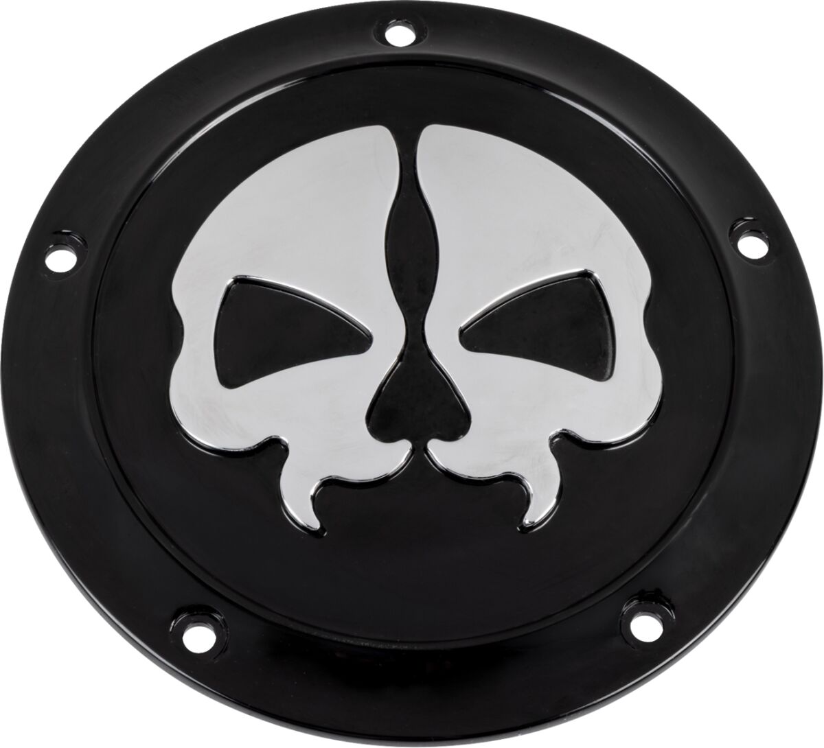 COVER DERBY SPLIT SKULL 5-HOLE BLACK