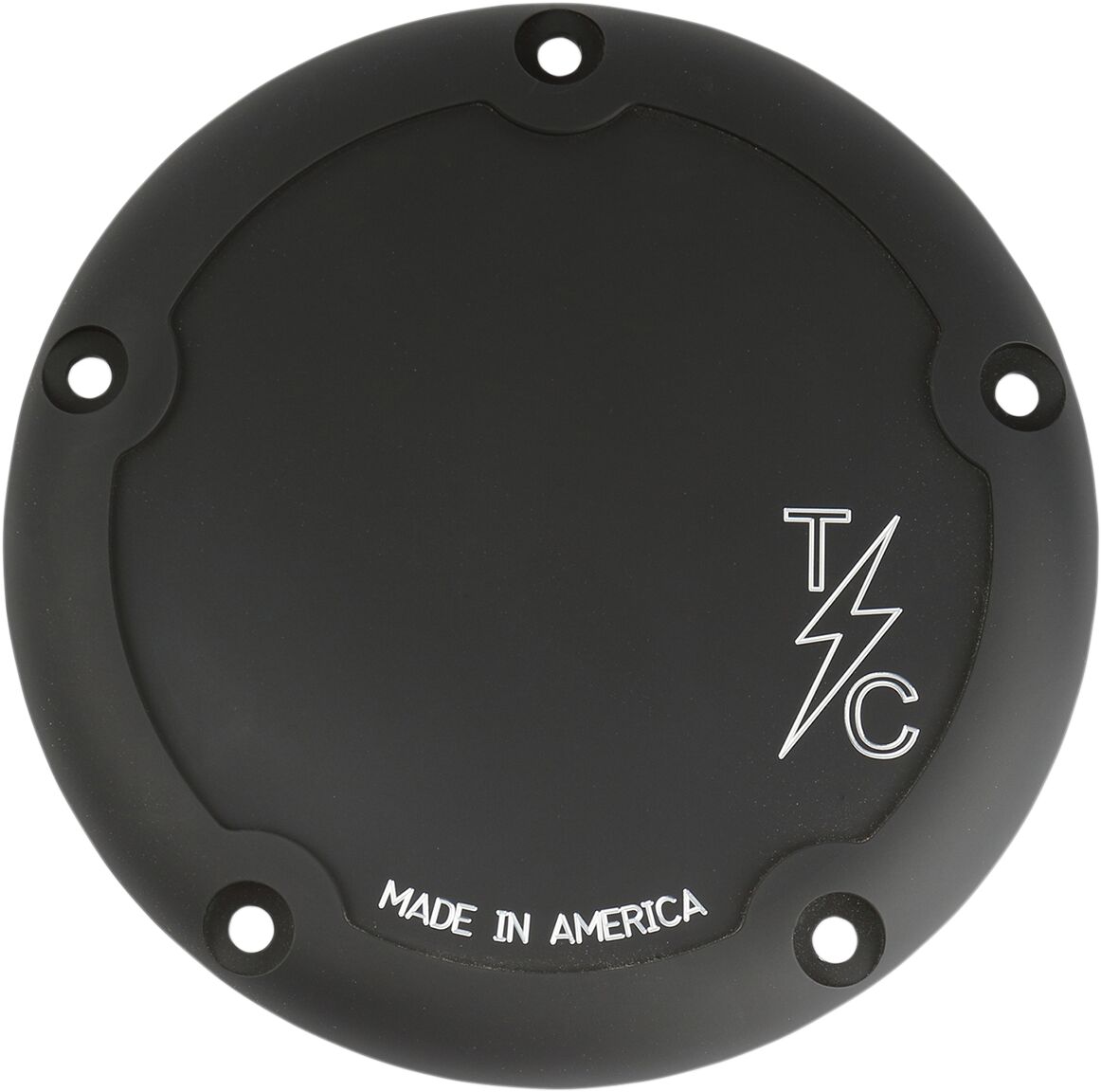 COVER DERBY 5-HOLE DISHED BLACK