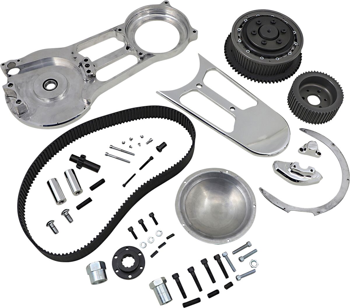 OPEN BELT DRIVE KIT 2'' POLISHED