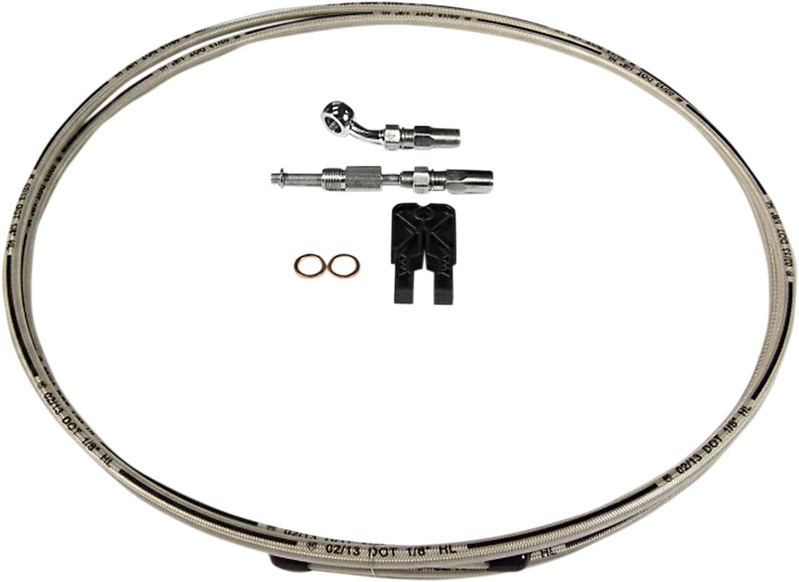 CLUTCH LINE HYDRAULIC BUILDER KIT BYO® STAINLESS POLISHED NATURE