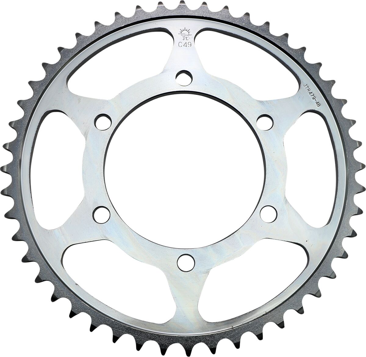 JTR479.48 REAR REPLACEMENT SPROCKET 48 TEETH 530 PITCH NATURAL STEEL