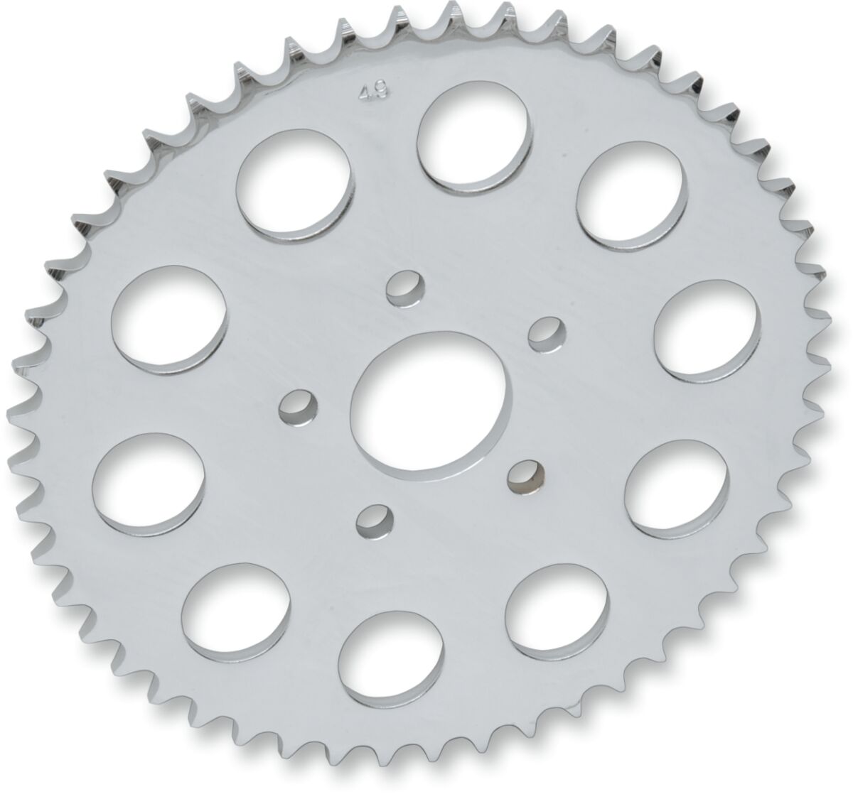 REAR CHAIN SPROCKET 530 FLAT 51T STEEL/CHROME