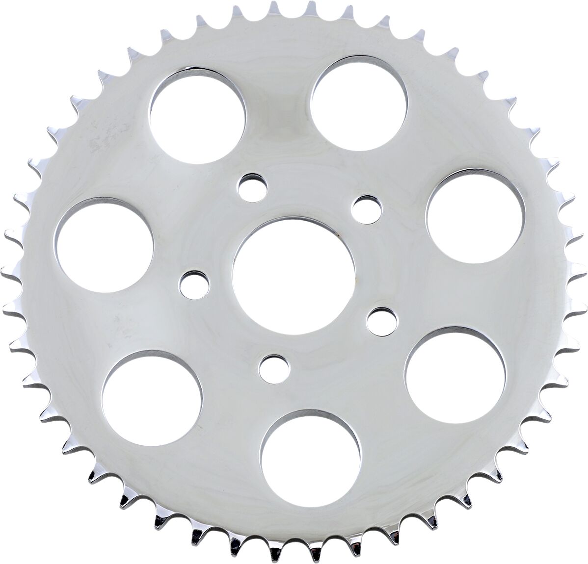 REAR CHAIN SPROCKET 530 DISHED 46T STEEL/CHROME