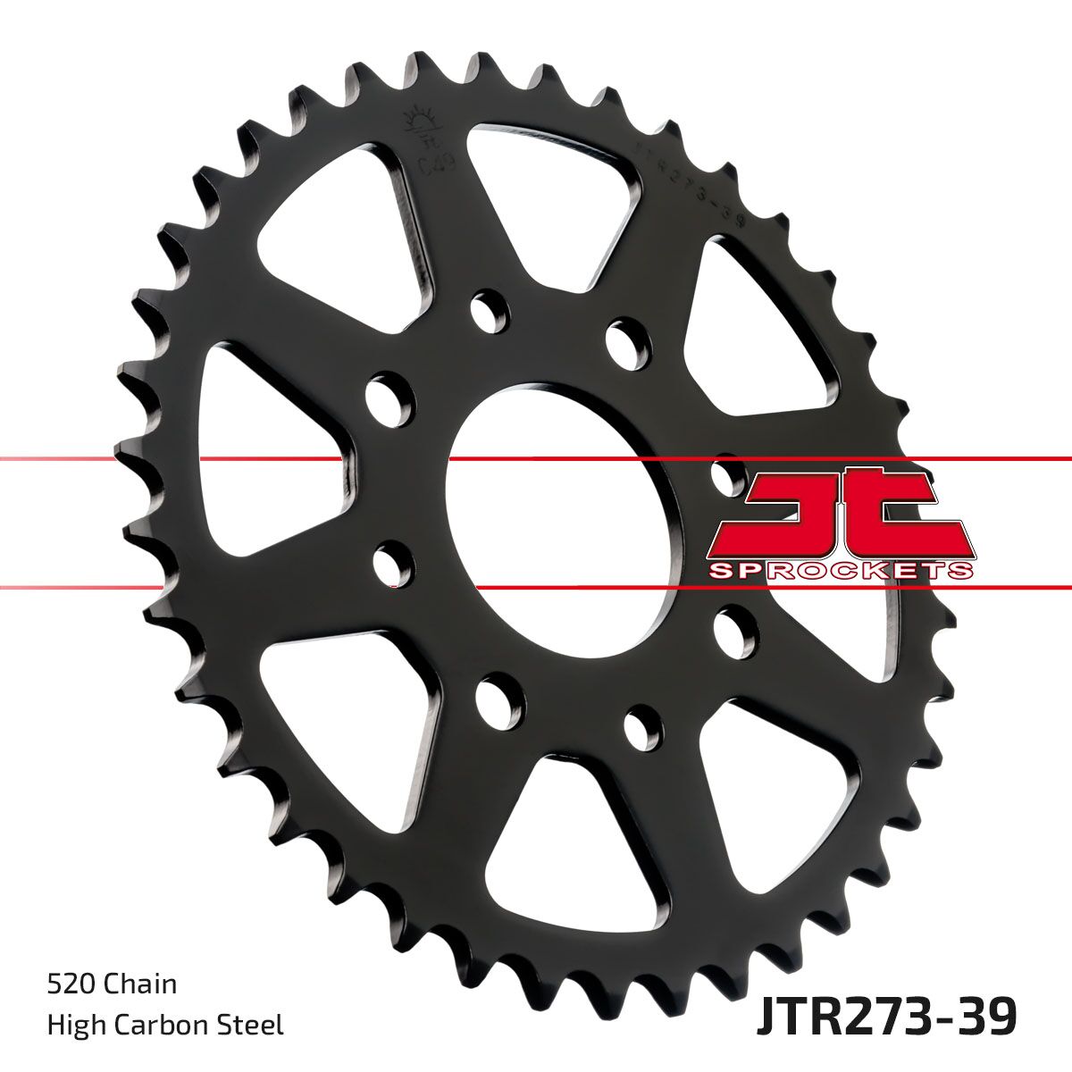 JTR273.39 REAR REPLACEMENT SPROCKET 39 TEETH 520 PITCH NATURAL STEEL