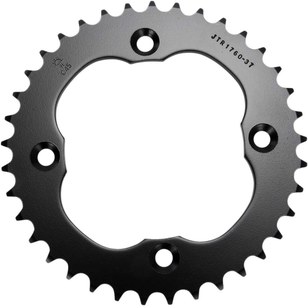 JTR1760.37 REAR REPLACEMENT SPROCKET 37 TEETH 520 PITCH NATURAL C49 HIGH CARBON STEEL