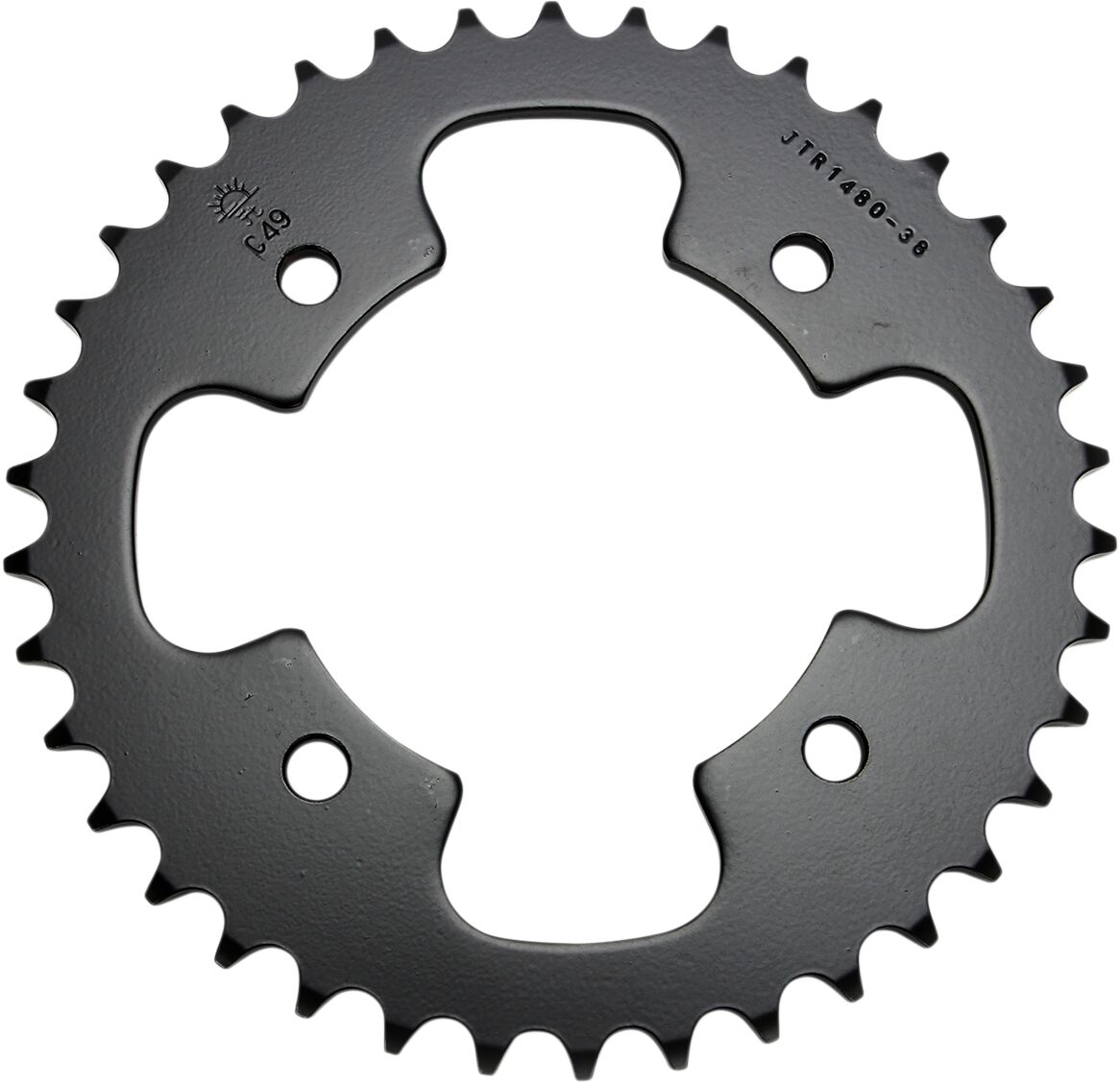 JTR1480.38 REAR REPLACEMENT SPROCKET 38 TEETH 520 PITCH NATURAL C49 HIGH CARBON STEEL