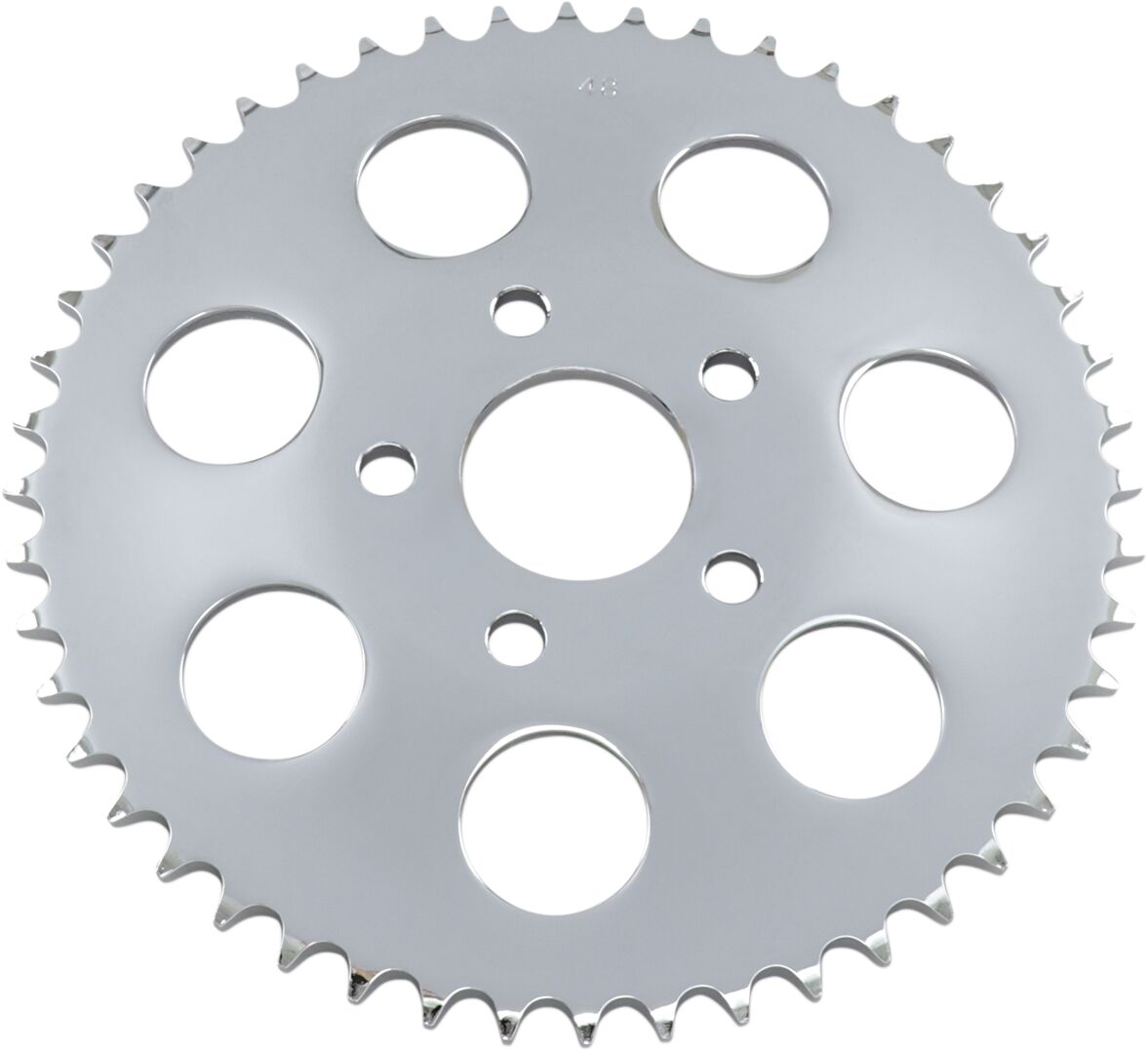 REAR CHAIN SPROCKET DISHED 48T STEEL/CHROME