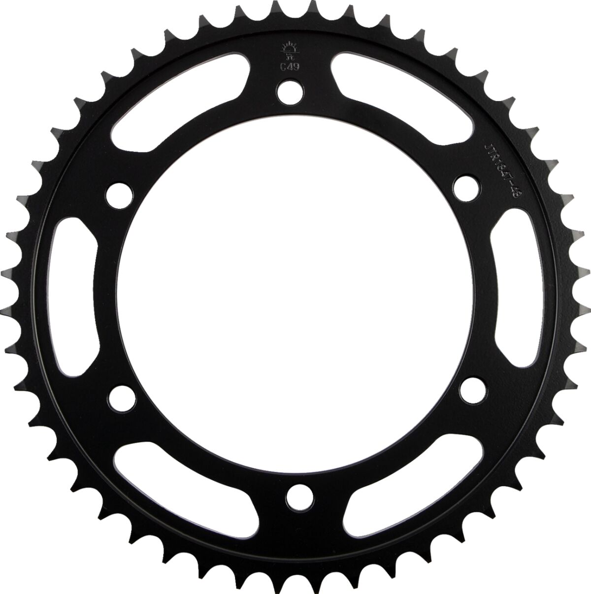 JTR1847.55 REAR REPLACEMENT SPROCKET 55 TEETH 428 PITCH NATURAL CARBON STEEL