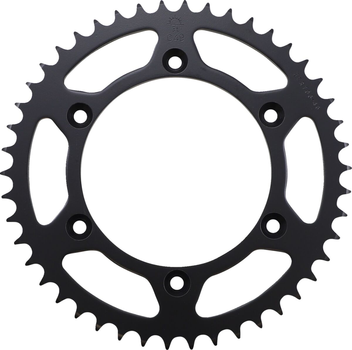 JTR706.46 REAR REPLACEMENT SPROCKET 46 TEETH 520 PITCH NATURAL C49 HIGH CARBON STEEL