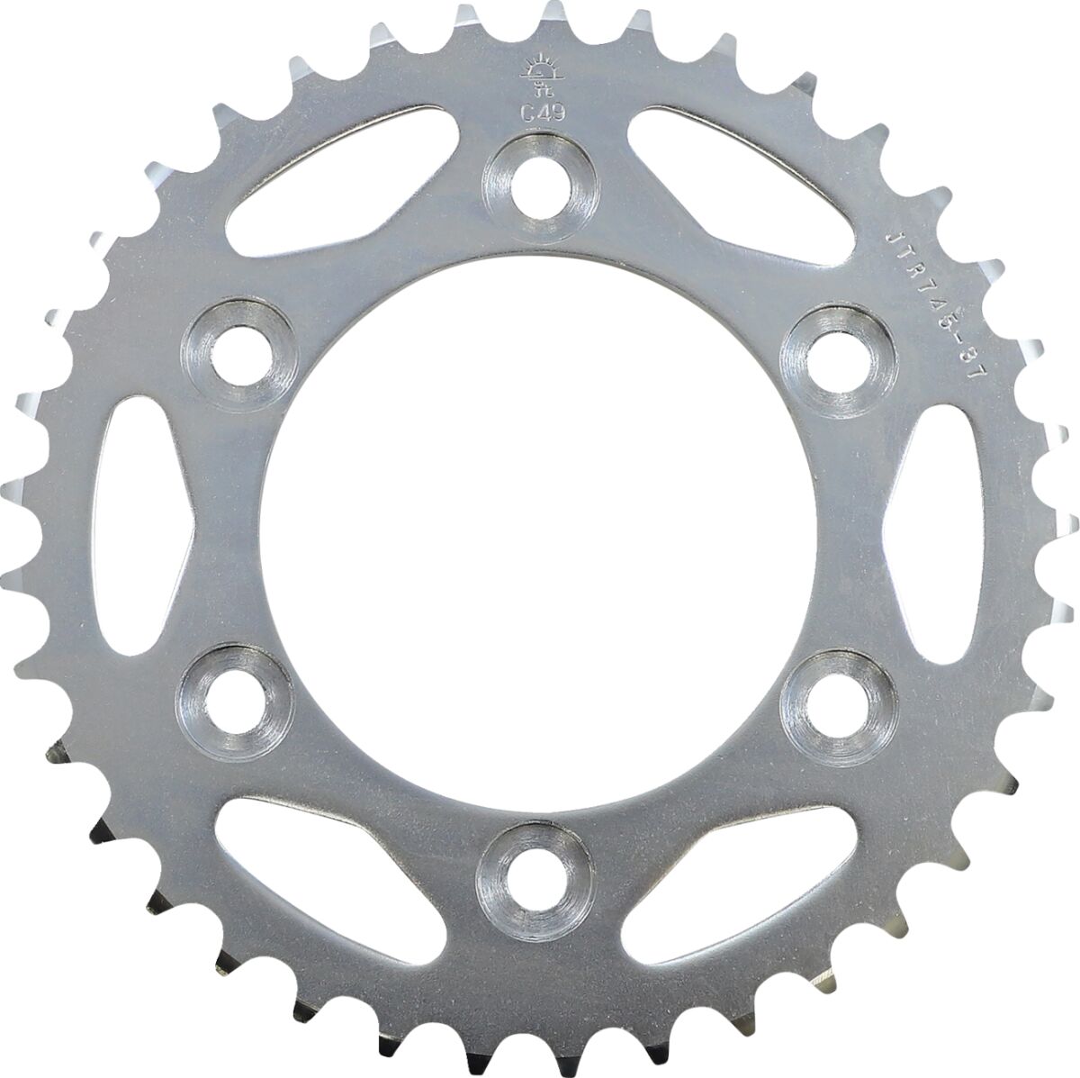 JTR745.37 REAR REPLACEMENT SPROCKET 37 TEETH 525 PITCH NATURAL CARBON STEEL