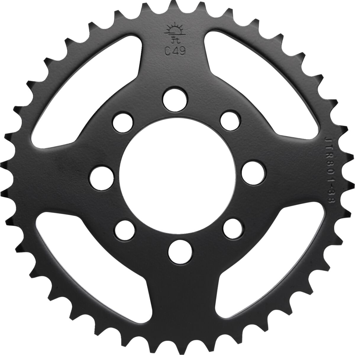 JTR801.38 REAR REPLACEMENT SPROCKET 38 TEETH 420 PITCH NATURAL C49 HIGH CARBON STEEL