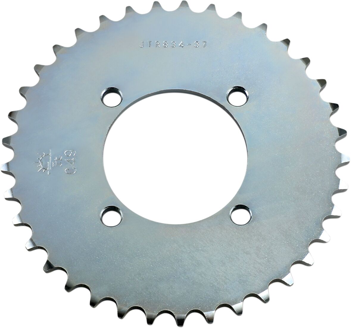 JTR834.37 REAR REPLACEMENT SPROCKET 37 TEETH 420 PITCH NATURAL C49 HIGH CARBON STEEL
