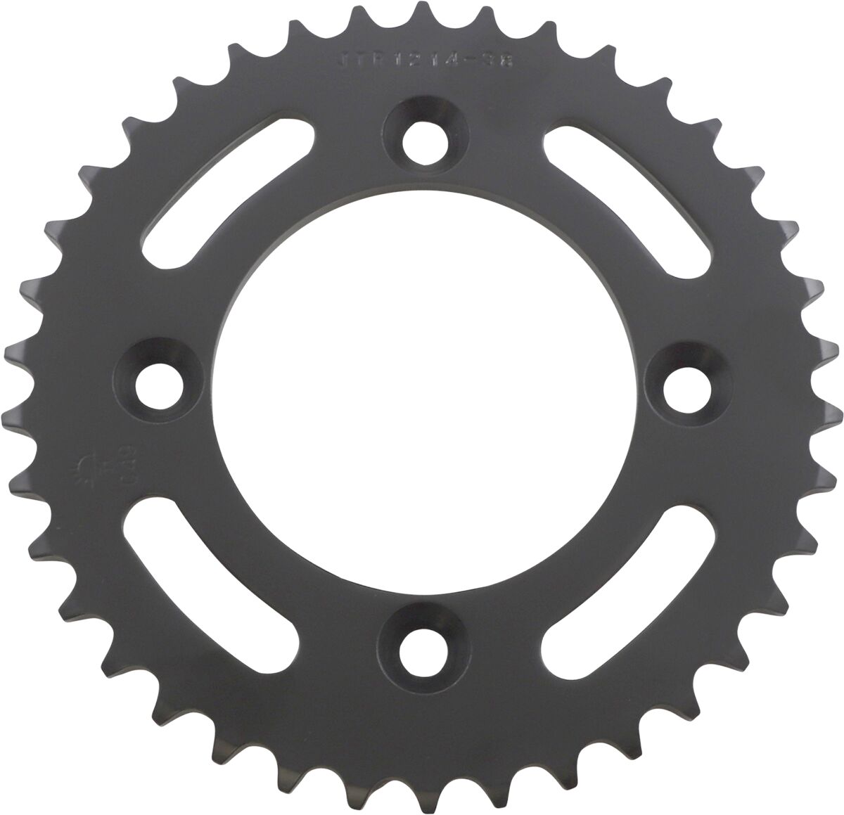 JTR1214.38 REAR REPLACEMENT SPROCKET 38 TEETH 420 PITCH NATURAL C49 HIGH CARBON STEEL