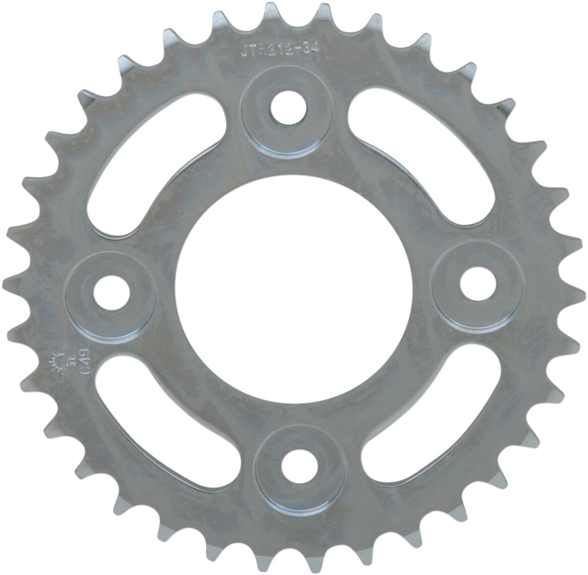 JTR212.34 REAR REPLACEMENT SPROCKET 34 TEETH 420 PITCH NATURAL C49 HIGH CARBON STEEL