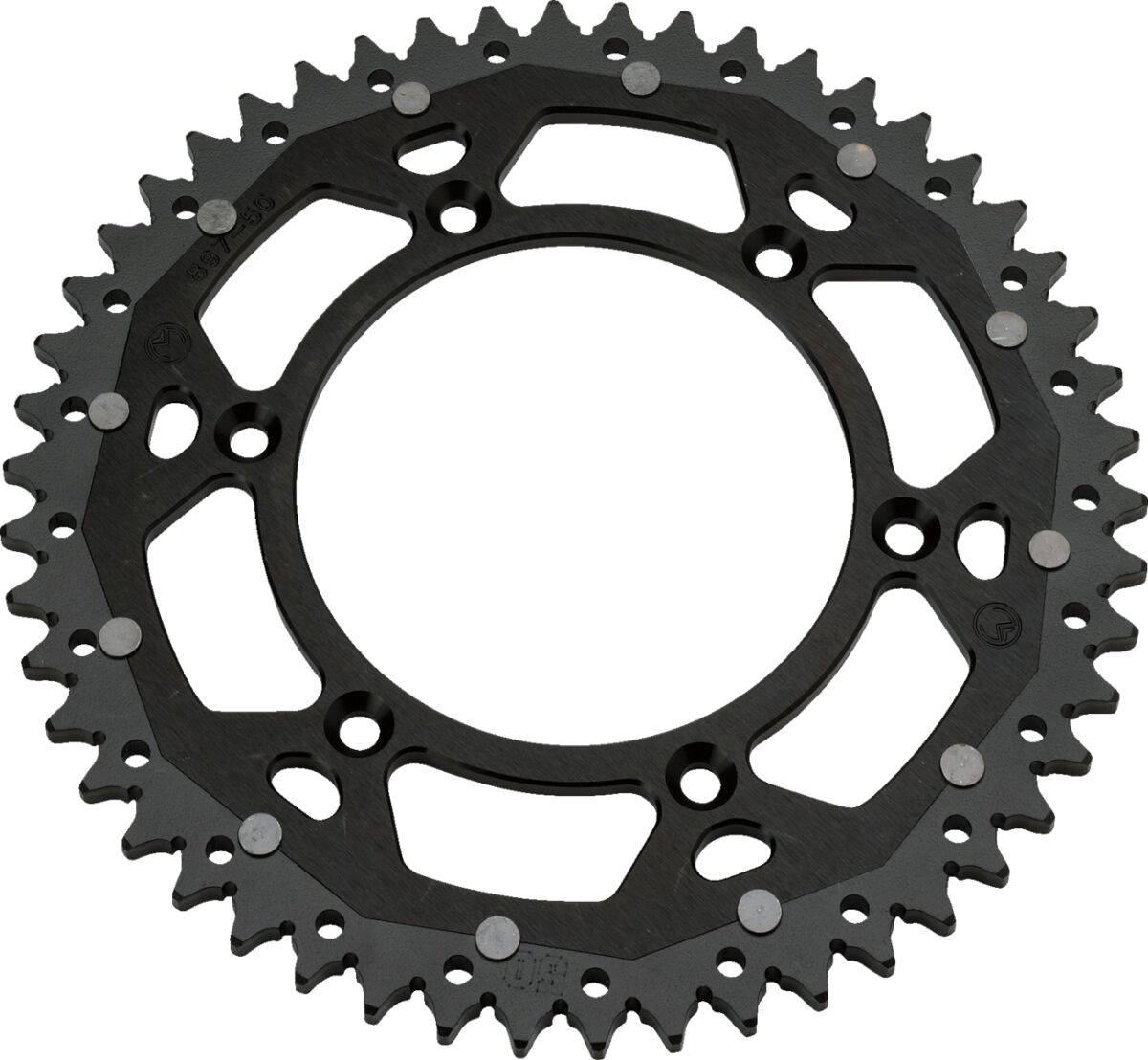 REAR SPROCKET / 50 TEETH / 520 PITCH / BLACK/NATURAL / ALUMINIUM/STEEL