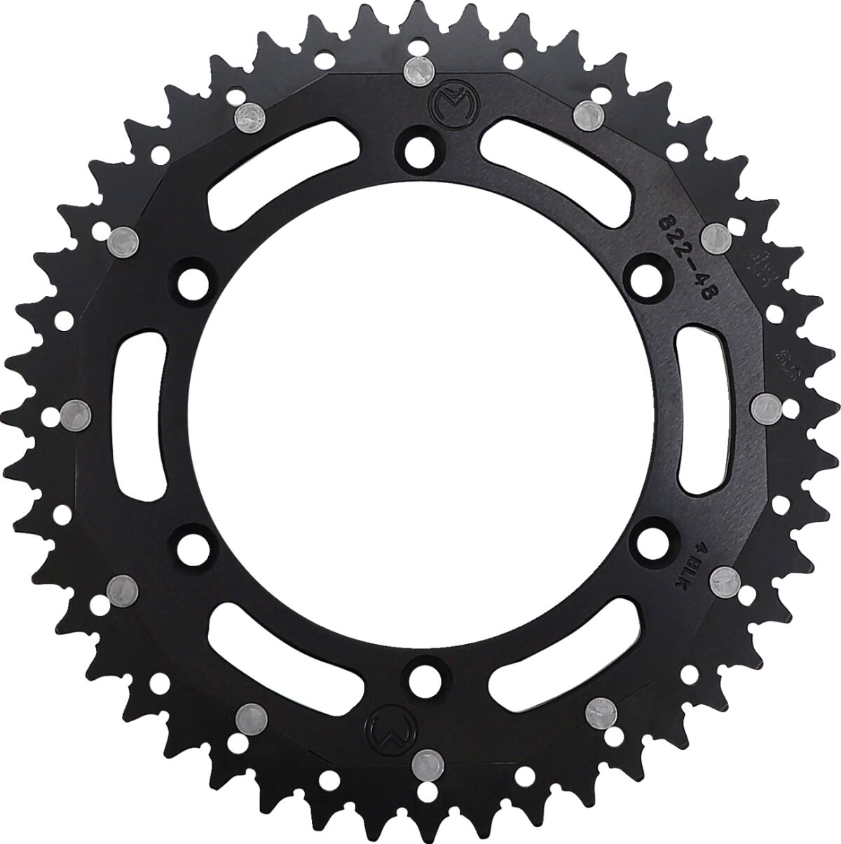 REAR SPROCKET / 48 TEETH / 520 PITCH / BLACK/NATURAL / ALUMINIUM/STEEL
