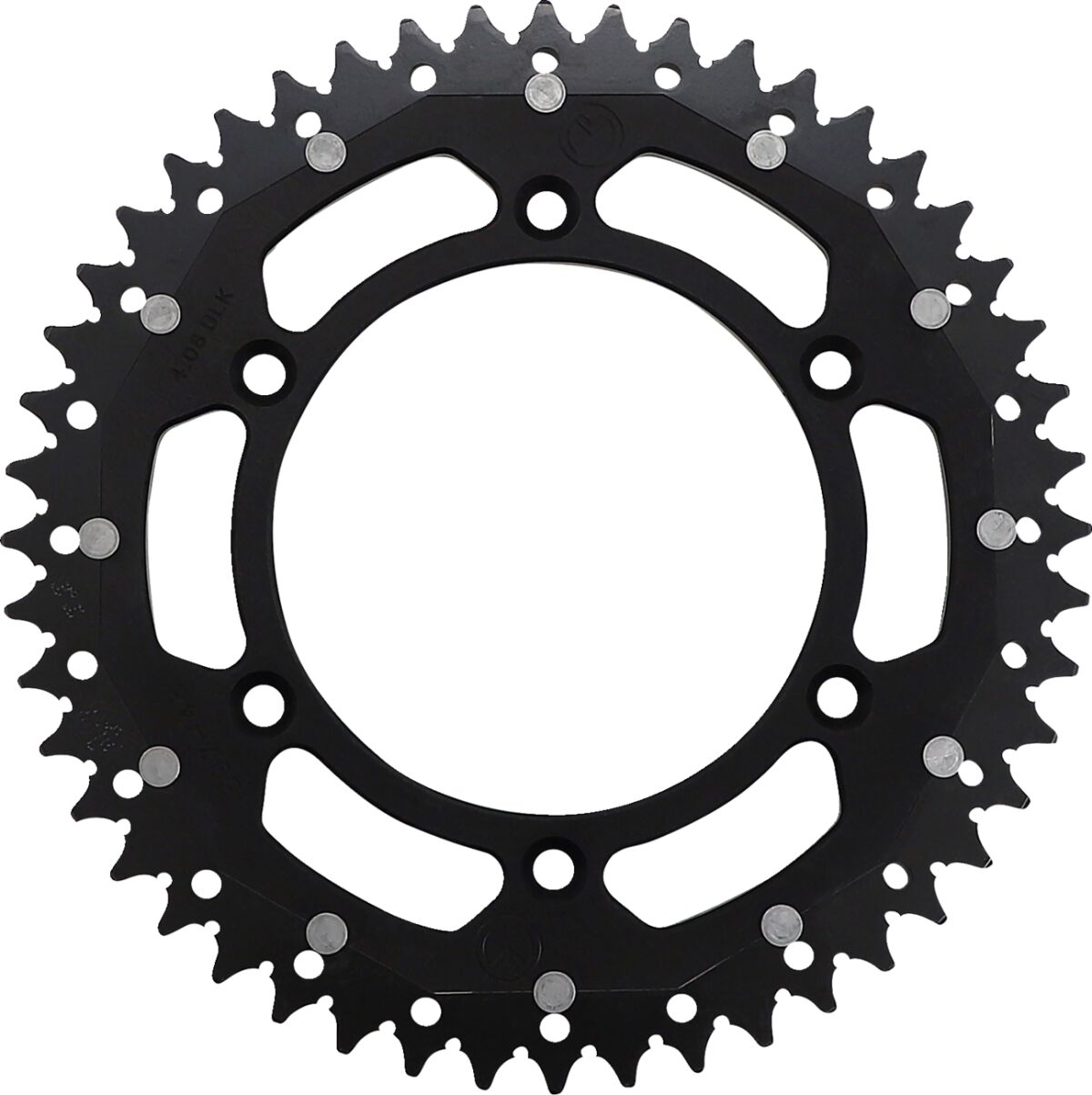 REAR SPROCKET / 48 TEETH / 520 PITCH / BLACK/NATURAL / ALUMINIUM/STEEL