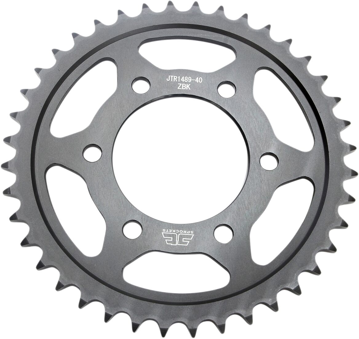 JTR1489.40ZBK REAR REPLACEMENT SPROCKET 40 TEETH 525 PITCH NATURAL C49 HIGH CARBON STEEL