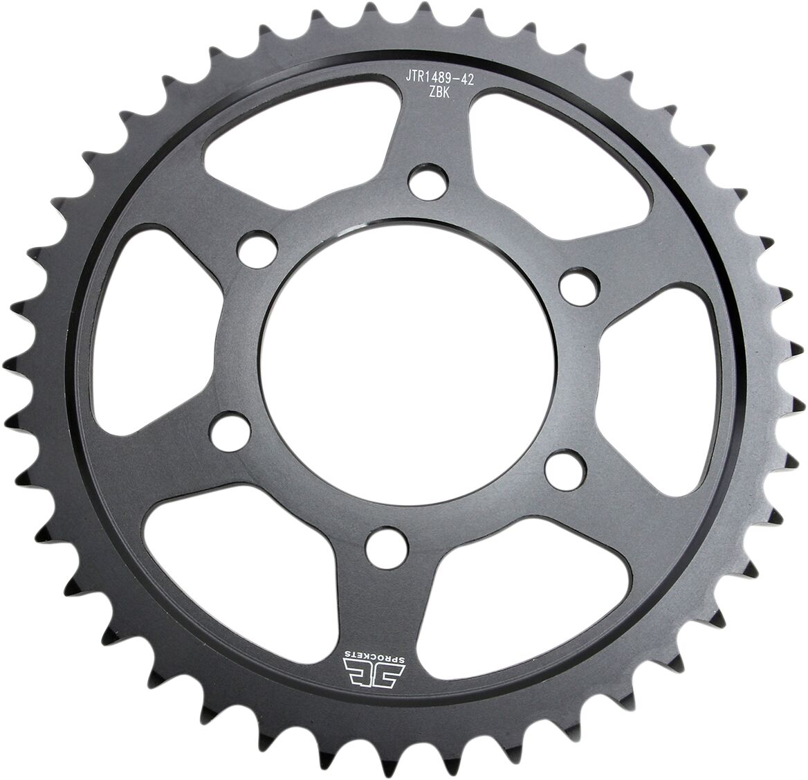 JTR1489.42ZBK REAR REPLACEMENT SPROCKET 42 TEETH 525 PITCH NATURAL C49 HIGH CARBON STEEL