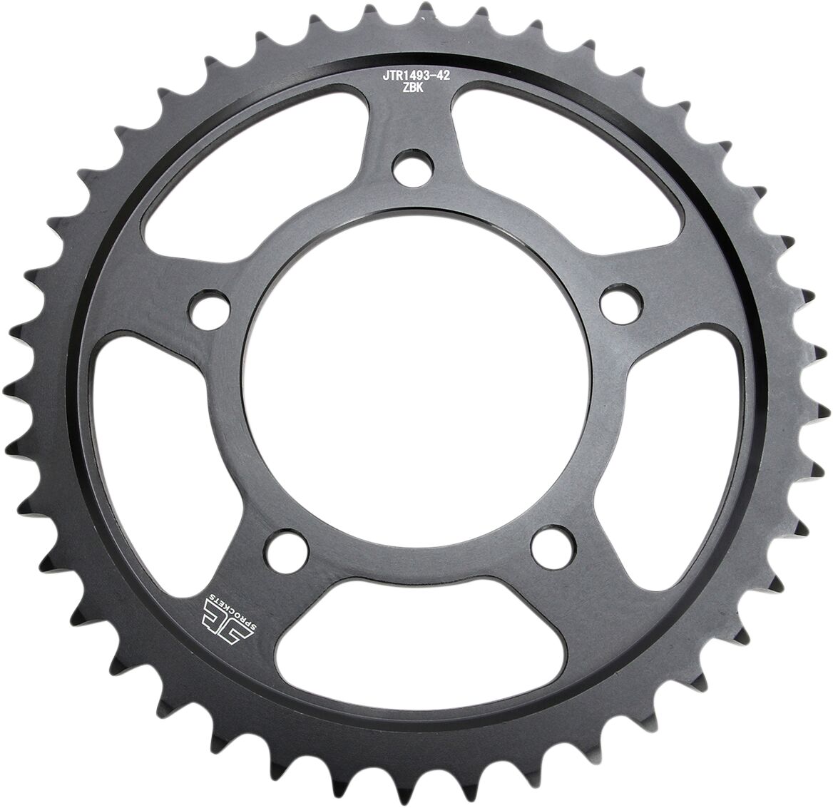JTR1493.42ZBK REAR REPLACEMENT SPROCKET 42 TEETH 50 PITCH NATURAL C49 HIGH CARBON STEEL