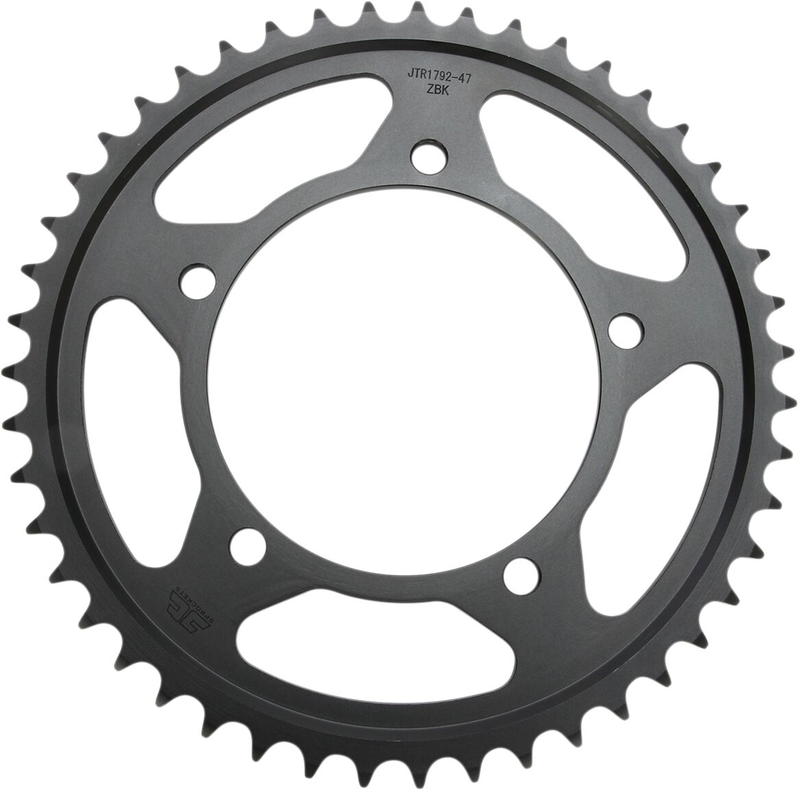 JTR1792.45ZBK REAR REPLACEMENT SPROCKET 45 TEETH 525 PITCH NATURAL C49 HIGH CARBON STEEL
