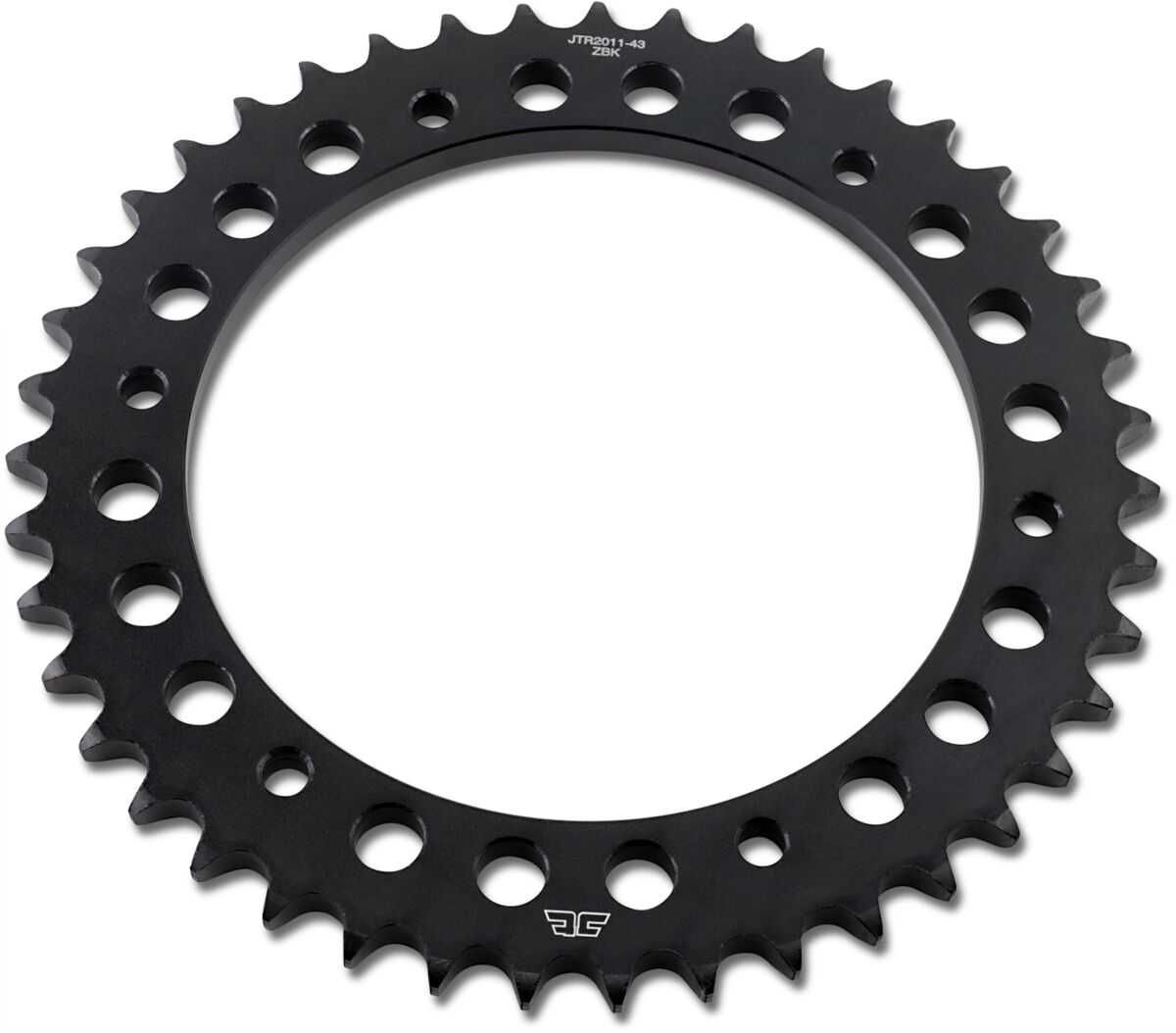 JTR2011.43ZBK REAR REPLACEMENT SPROCKET 43 TEETH 50 PITCH NATURAL C49 HIGH CARBON STEEL