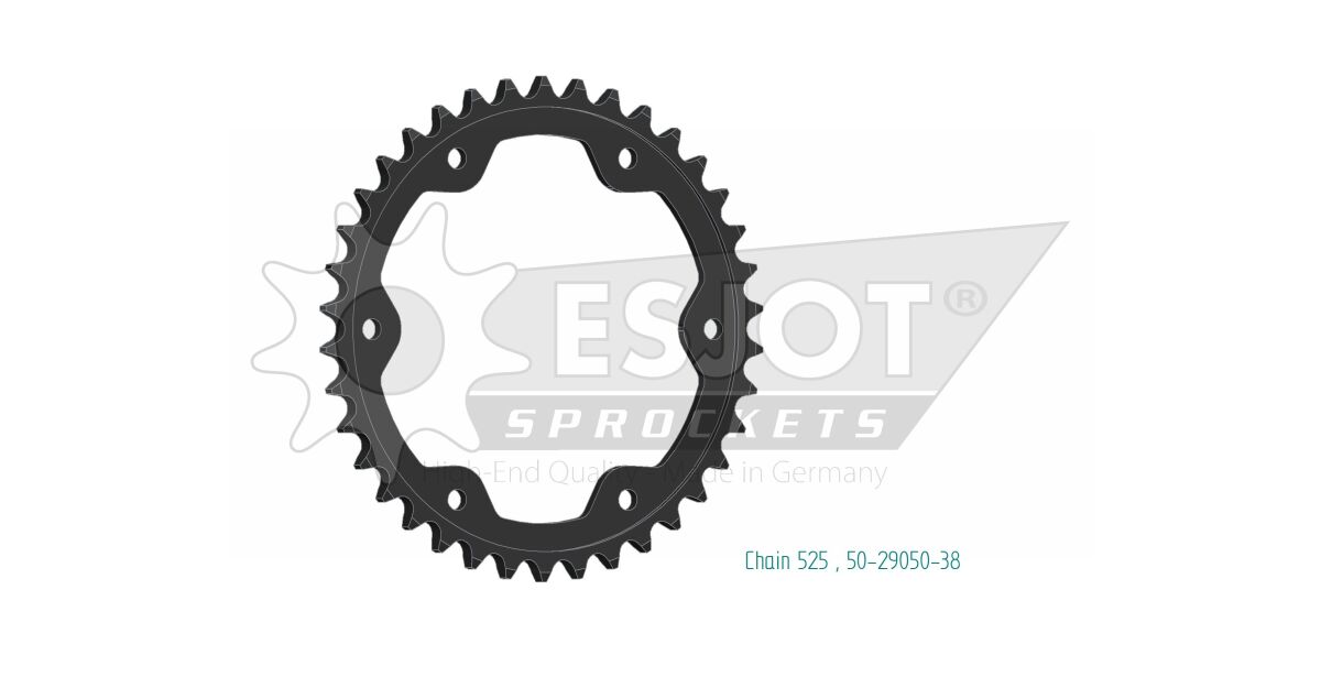 SPROCKET REAR 38T 525
