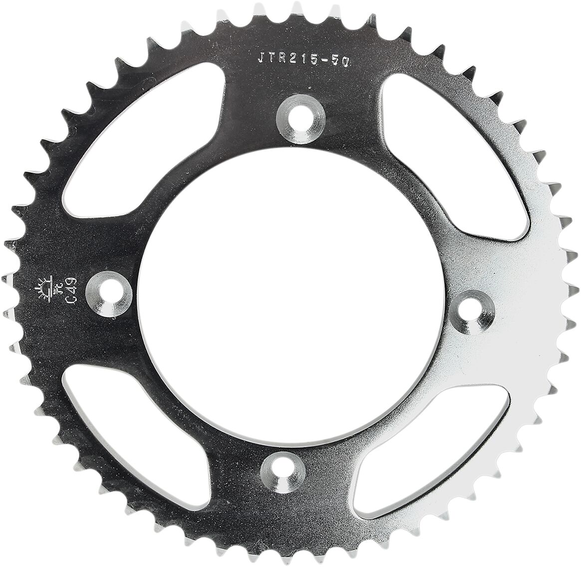 JTR215.50 REAR REPLACEMENT SPROCKET 50 TEETH 420 PITCH NATURAL C49 HIGH CARBON STEEL