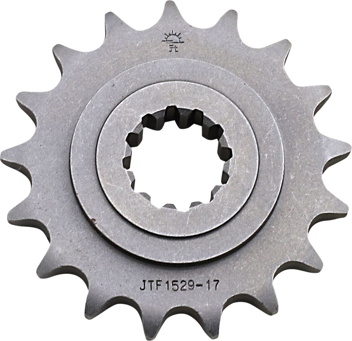 JTF1529.17 esimene vahetuskettiratas, 17 hammast, samm 530, naturaalne teras