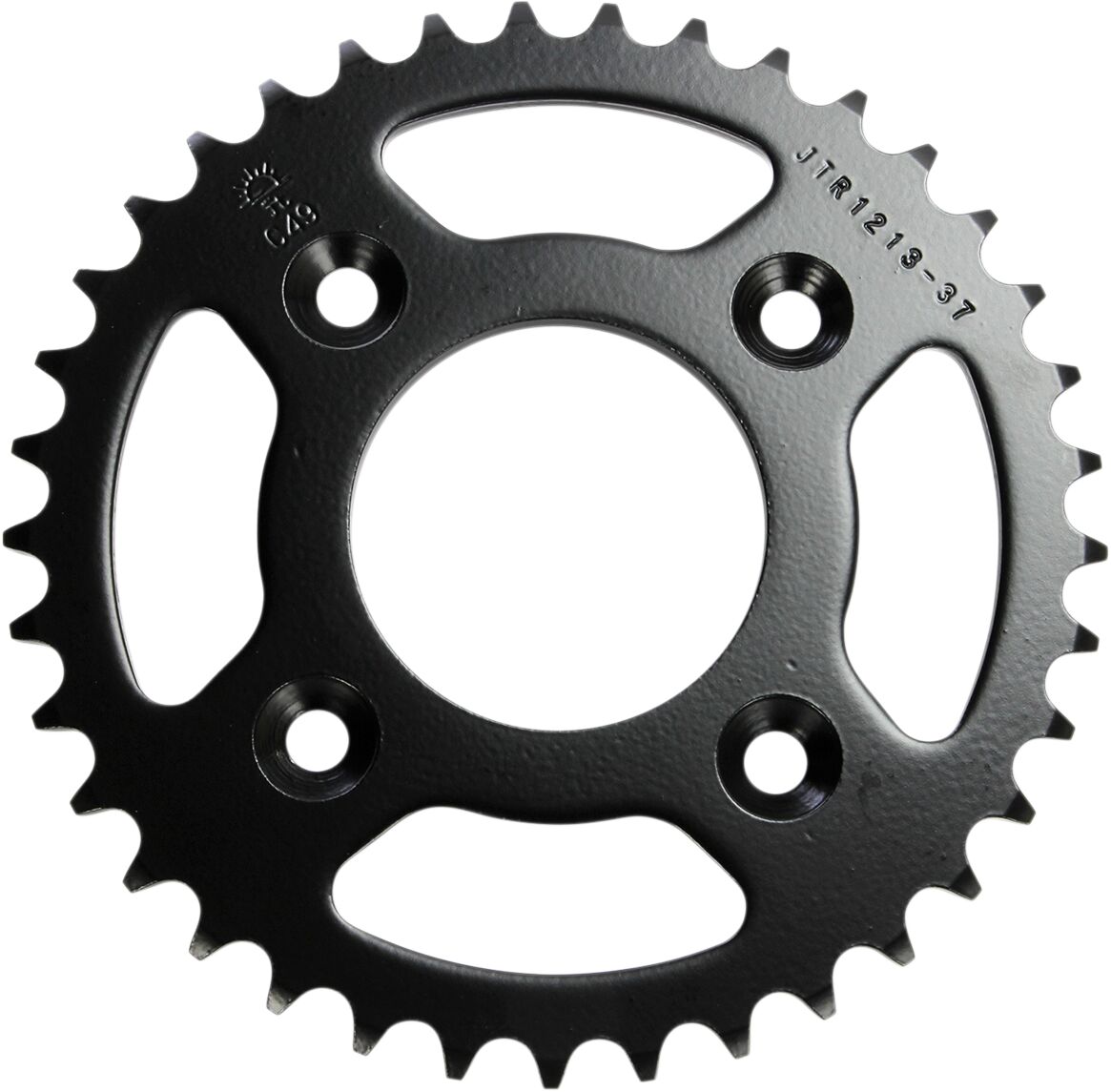JTR1213.37 REAR REPLACEMENT SPROCKET 37 TEETH 420 PITCH NATURAL C49 HIGH CARBON STEEL
