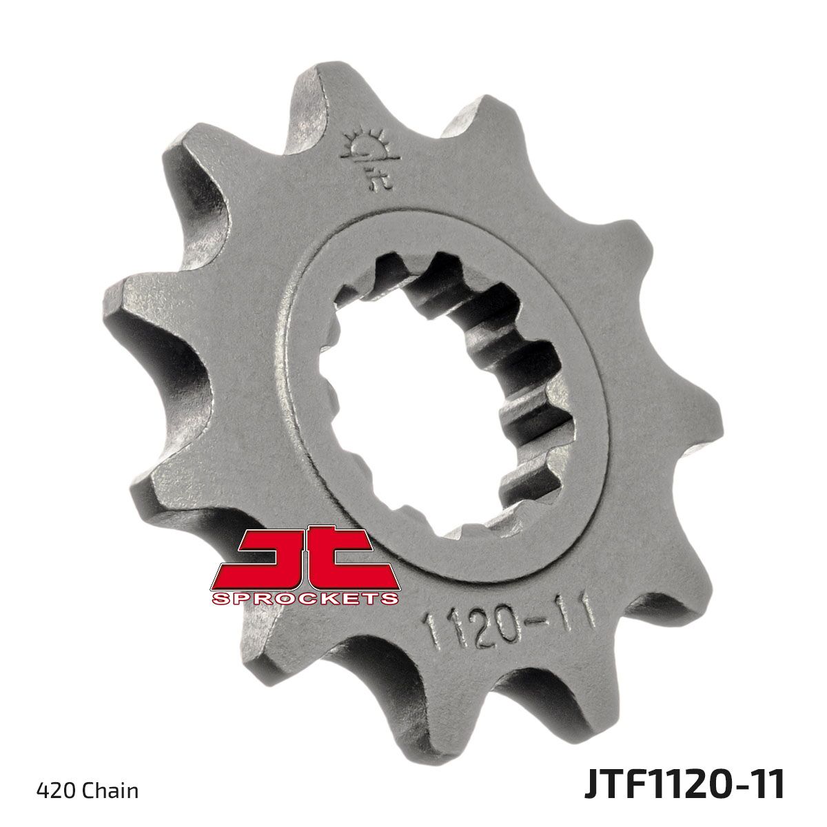 JTF1120.11 esimene vahetuskettiratas, 11 hammast, samm 420, naturaalne teras