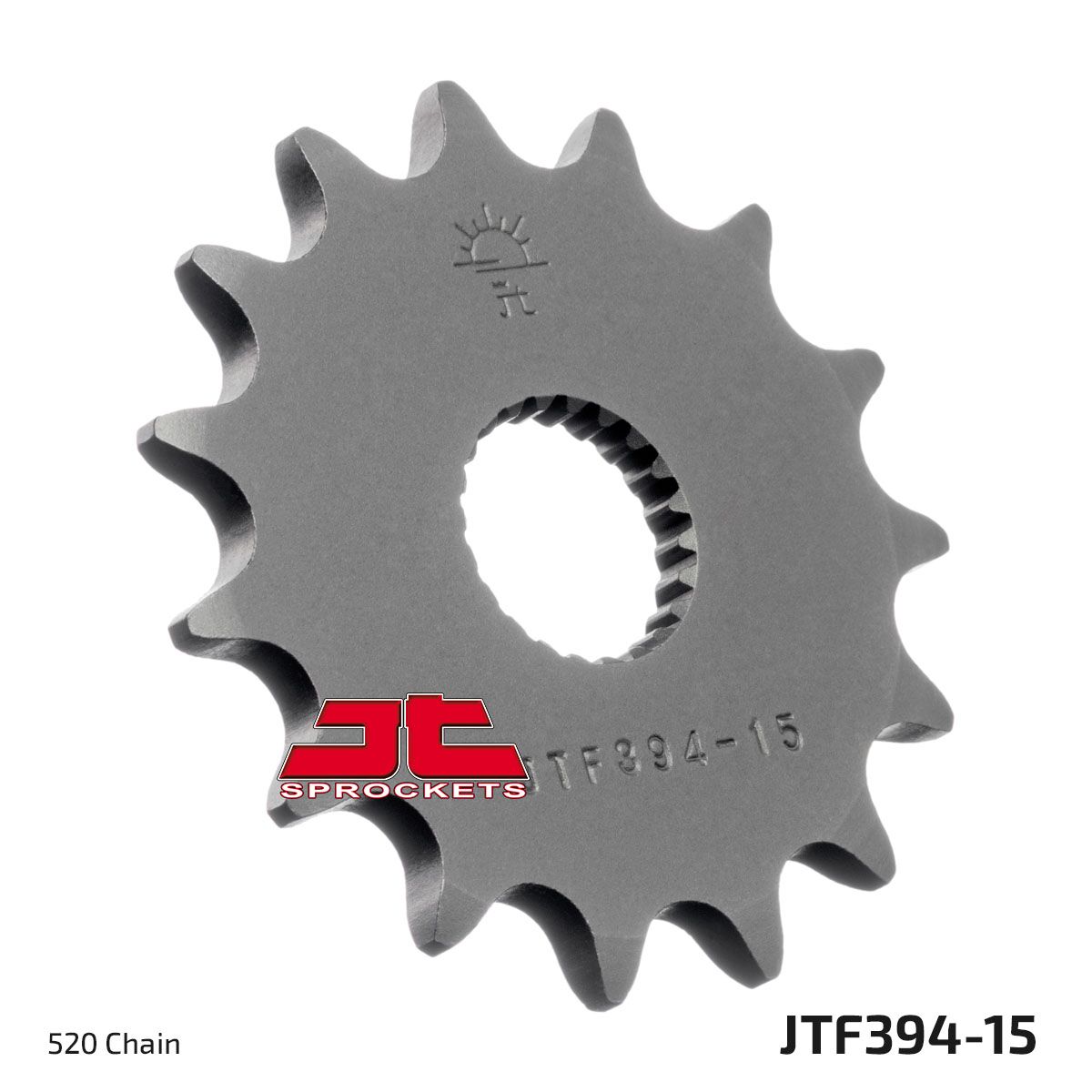 JTF394.15 esimene vahetuskettiratas, 15 hammast, samm 520, naturaalne teras
