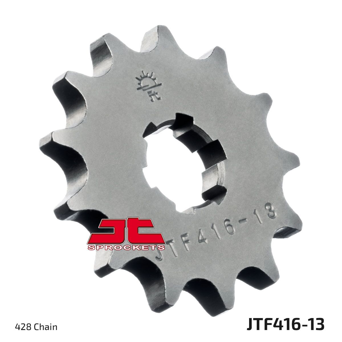 JTF416.13 esimene vahetuskettiratas, 13 hammast, samm 420, naturaalne teras