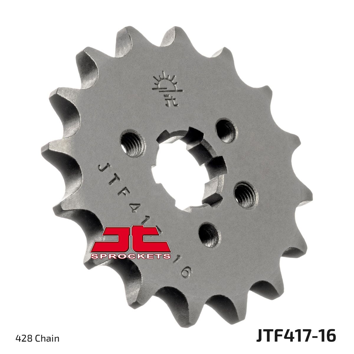 JTF417.16 esimene vahetuskettiratas, 16 hammast, samm 428, naturaalne teras