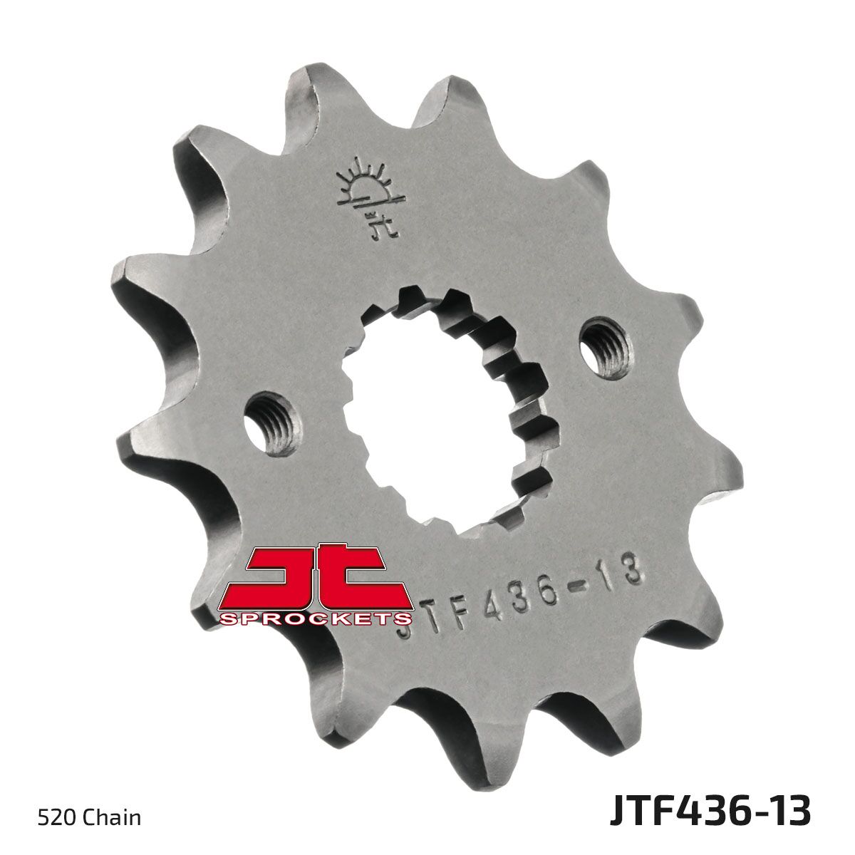 JTF436.13 esimene vahetuskettiratas, 13 hammast, samm 520, naturaalne teras