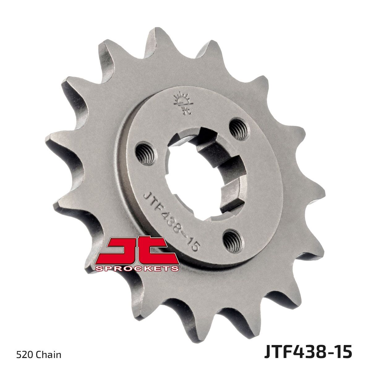 JTF438.15 esimene vahetuskettiratas, 15 hammast, samm 520, naturaalne teras