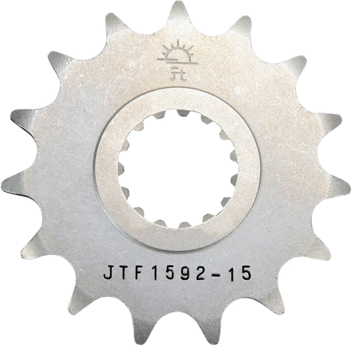 JTF1592.15 esimene vahetuskettiratas, 15 hammast, samm 520, naturaalne teras