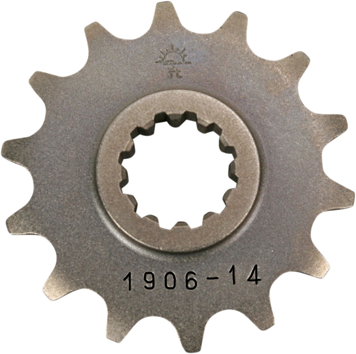 JTF1906.14 esimene vahetuskettiratas, 14 hammast, samm 420, naturaalne teras