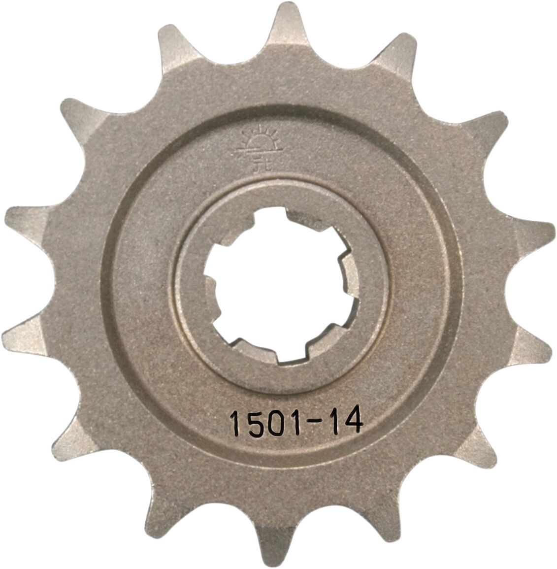 JTF1501.14 esimene vahetuskettiratas, 14 hammast, samm 428, naturaalne, kroommolübdeenterase sulam