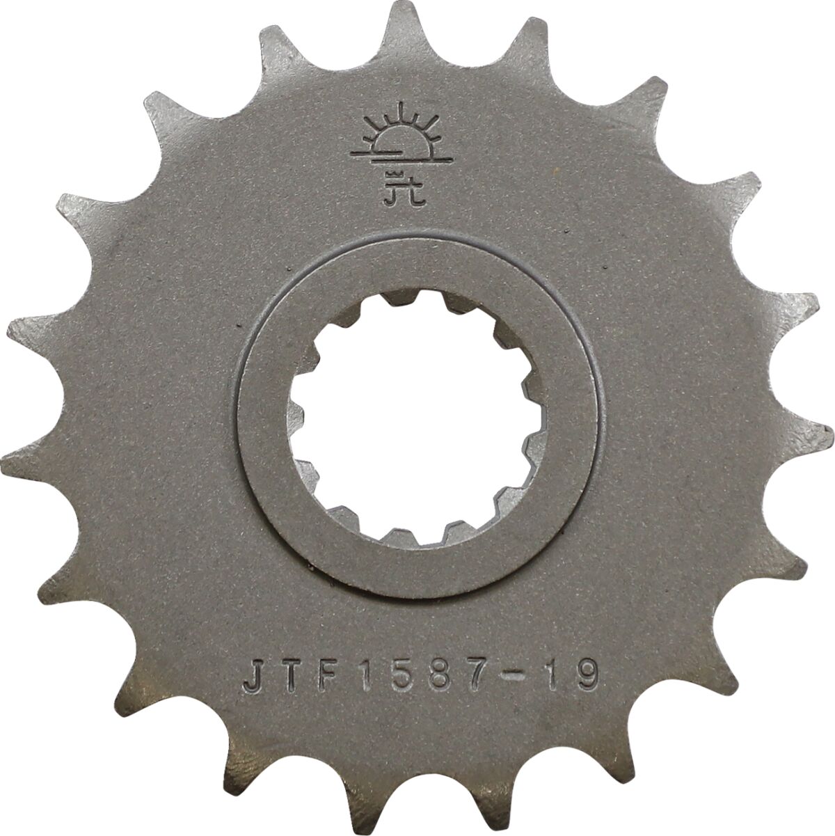 JTF1587.19 esimene vahetuskettiratas, 19 hammast, samm 428, naturaalne, kroommolübdeenteras