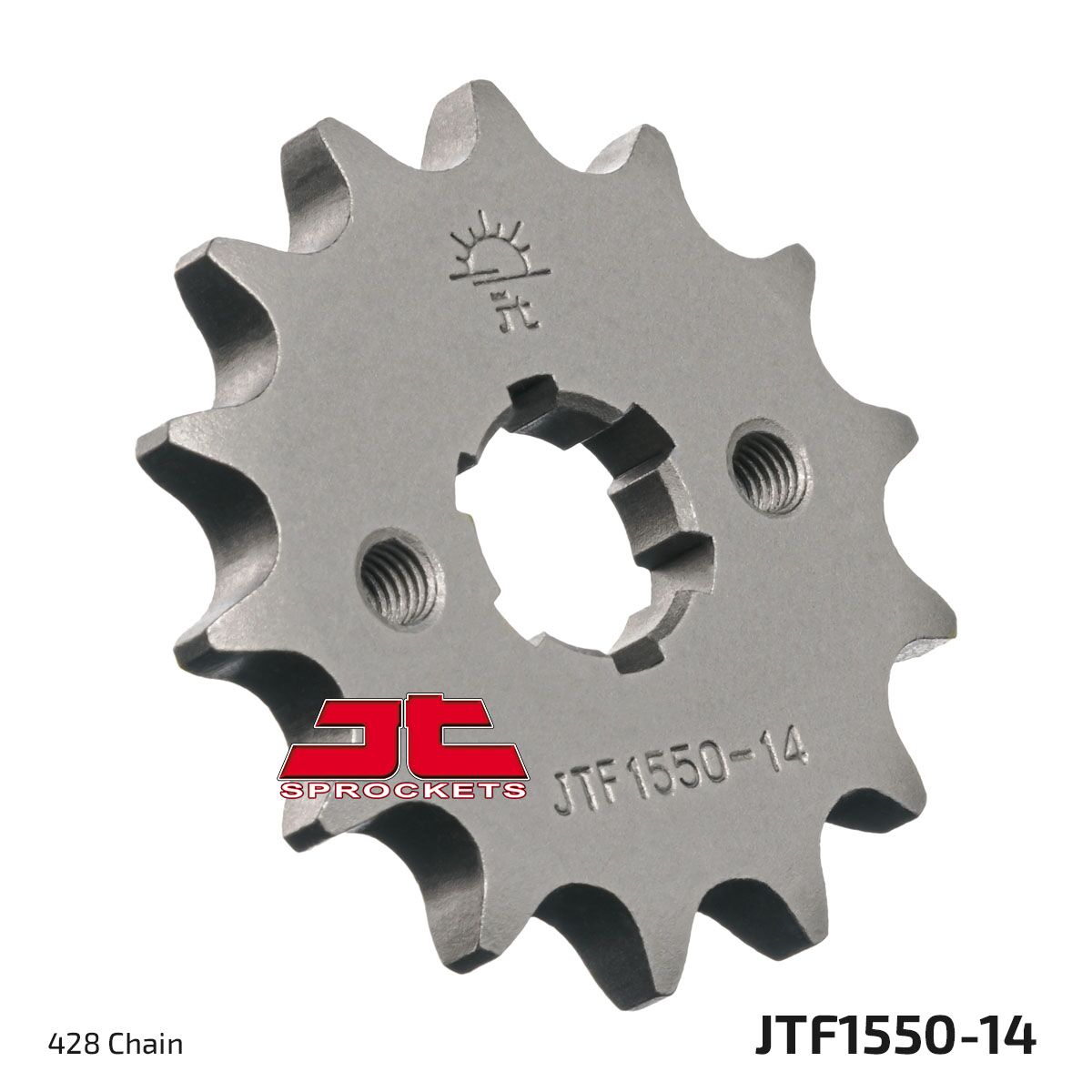 JTF1550.14 esimene vahetuskettiratas, 14 hammast, samm 428, naturaalne, kroommolübdeenterase sulam