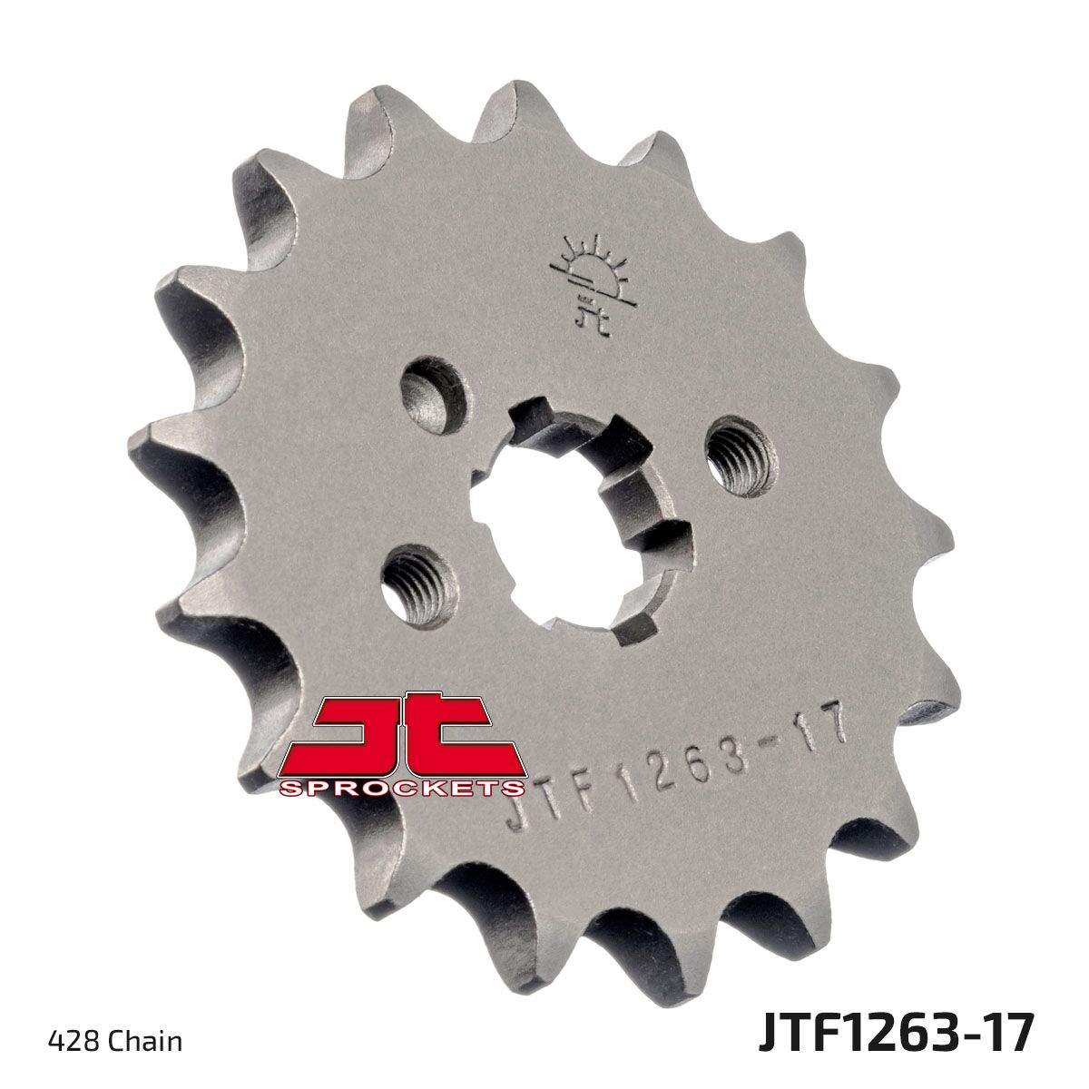 JTF1263.17 esimene vahetuskettiratas, 17 hammast, samm 428, naturaalne, kroommolübdeenterase sulam