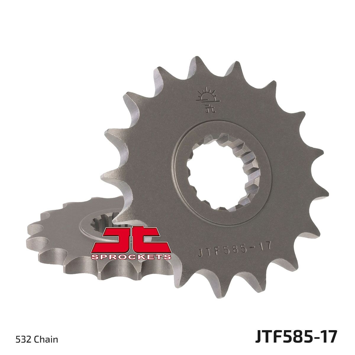 JTF585.17 esimene vahetuskettiratas, 17 hammast, samm 532, naturaalne, kroommolübdeenterase sulam