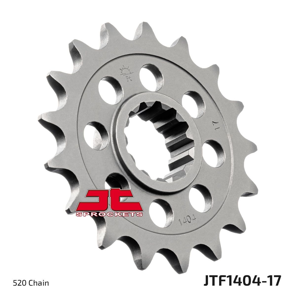 JTF1404.17 esimene vahetuskettiratas, 17 hammast, samm 520, naturaalne, kroommolübdeenterase sulam